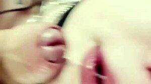 Amateur throat fuck with big titted goth girl who loves to deepthroat