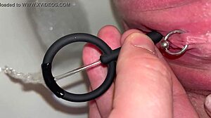 Amateur homemade video - pierced clit and peeing toy play