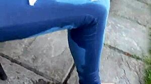 Piss soaks wife’s jeans