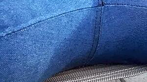 Piss soaks wife’s jeans