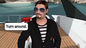 3D sex villa's lucky guy in yachting series