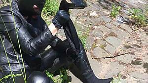 Mommy in leather: A kinky outdoor adventure