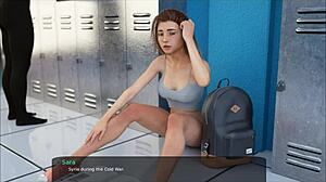 Animated cum in ass of college girl in toilets