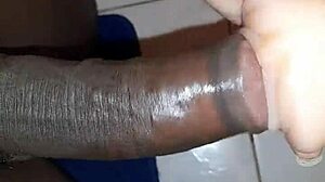 Black cocked beauty enjoys a cumshot extravaganza