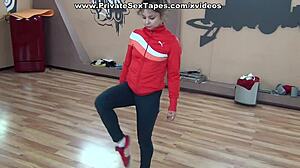 I strip and masturbate before hard fucking my hot girlfriend