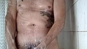 Watch this dirty shower wank job