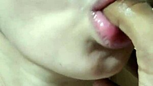 Amateur couple shares intimate homemade moment