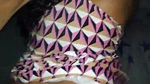 brunette comes over after the party for a casual visit