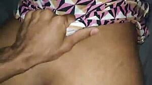 brunette comes over after the party for a casual visit