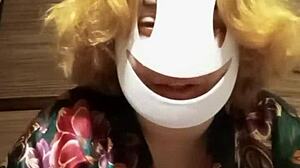 Kinky BDSM bondage session with small penis humiliation.