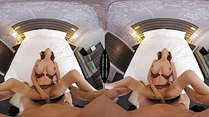 mckenzie lee relaxes her fan with a blowjob in hotel lingerie