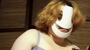 Kinky BDSM bondage session with small penis humiliation.