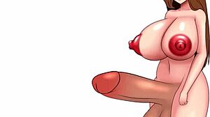 i painted this anime slut with big tits in my speed art