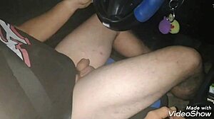 handjob in public outdoor street