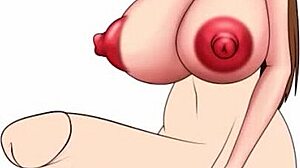 i painted this anime slut with big tits in my speed art