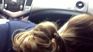 Seductive Blowjob in the Car's Intimate Space