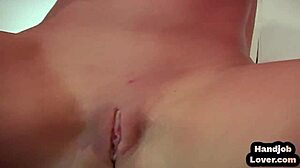 A babe’s tits licked and the dick rubbed or jerked off