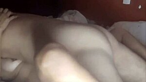 with my horny sister-in-law alone at home, i make her vagina foam