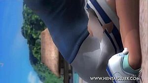 anime hentai dead or alive 5 ultimate ecchi hitomi tennis skirt