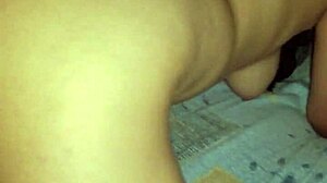 Girlfriend's perfect doggystyle with friend – bent over and loving it.