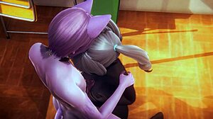 Furry Hentai Threesome in Class