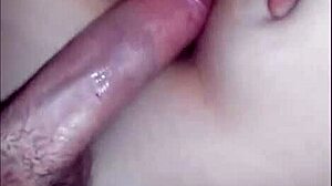 Young guy ejaculates inside her