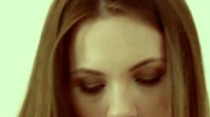 petite chick called veronika explores her holes with a toy