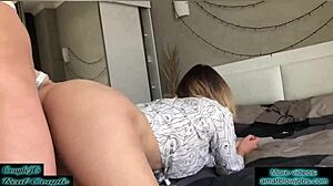 Bewdy milf’s first time having sex with an amateur