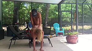 Milfbecca tinder on the patio milfbecca