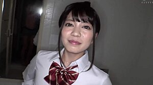 Hey, can you handle this super sensitive Japanese teen's tiny tits twitching at every touch? Her boyfriend's quick finish leaves her craving more, so she cheats to satisfy her body!