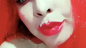 Chica Leche is carefully practicing her licking skills in this Argentinian video. Watch closely now.