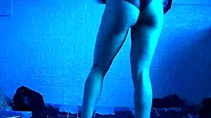 Sexy girl does sensual dance exciting herself showing pussy on webcam