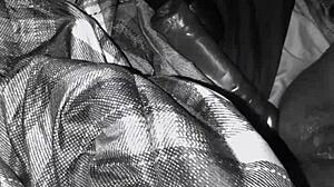 i stuffed my huge pussy with big dildos in this lesbian scene