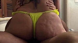 Watch me treat my wife after the pool with some discipline.