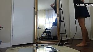 Watch this teen squirt with vibrator on cam in pov view