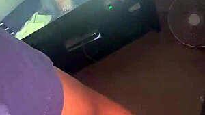 Veronica, the gamer girl, enjoys her friend's big black cock in her mouth for a cumshot.