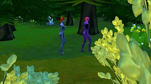 Avatar Sex Animation with Neytiri in 3D Outdoor Nature Scene