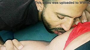 Professora gets a MASSAGE and sucks JOSEPH BRITADEIRA's big cock