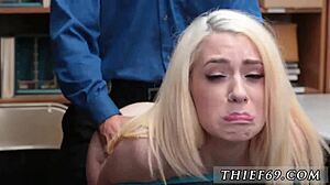 i caught the petite blonde police bitch stealing