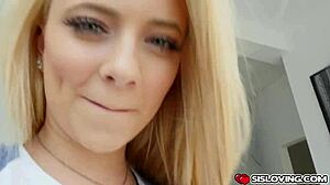 Stepbro's Monster Cock Fucks Two Tight Teen Pussies in Double Vaginal Threesome