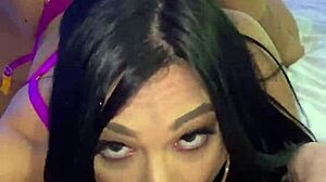 big booty babe mona azar. huge tits in bts scene