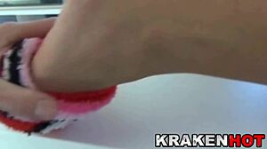 Obedient wife spanked in kitchen homemade