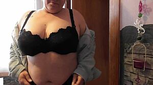 Huge Tit Massage With Oiled Boobs And Dildo