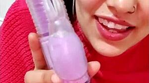Hot teen 18+ deepthroats cock and gets fucked with toys.