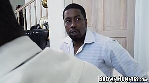 big ebony booty chanell heart bouncing on monster dick 😘