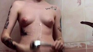 I shower and finger my beautiful pussy.