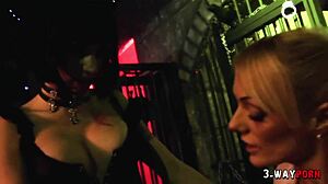 stacey saran and sofia valentine in anal 3way