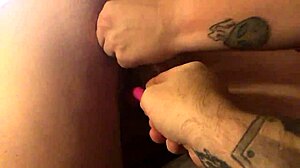 sexy wife uses vibrator for orgasm