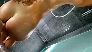 Best blowjob ever from russian young babe in the shower