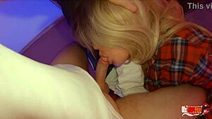 Hot morning sex with stepsister ends in creampie